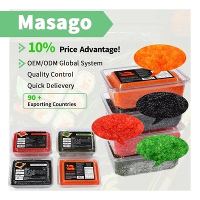 500g Bumbu Capelin Roe Masago Orange Untuk Masakan Jepang