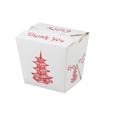 Disposable Rectangle Takeout Hard Paper Box Tray Kraft Food Noodle Box