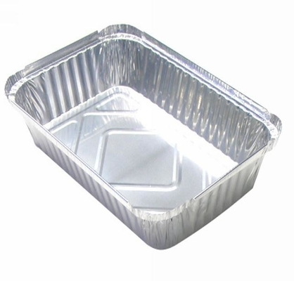 Sekali pakai 700ml Aluminium Foil Wadah Makanan Aluminium Foil BBQ Tray