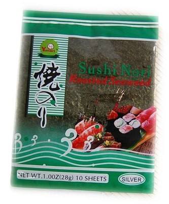 28g Kosher Yaki Nori Rumput Laut 10 Lembar Dengan Pembungkus Asli