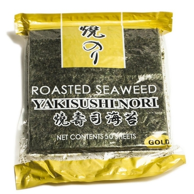 Sushi Panggang kering FDA Nori Roasted Seaweed Untuk Membungkus Sushi