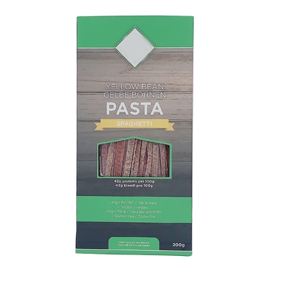 Halal Kosher Bebas Gluten Organik Mie Kedelai Cina Pasta Kacang Hitam Spaghetti