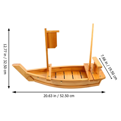 Alat Penyajian Makanan Bambu Sashimi Jepang 200cm Sushi Boat