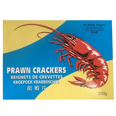 200g Kerupuk Udang Cina Snack Berwarna Merah Putih Keripik Udang Berwarna