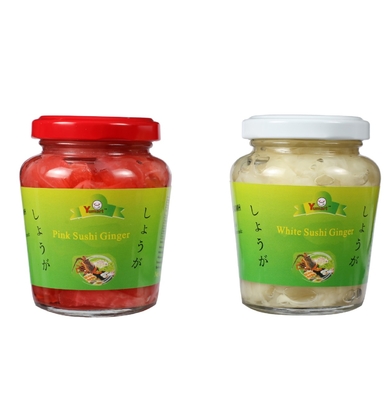 Sushi Jahe Acar Organik Segar Diiris Dan Strip 160g / Botol