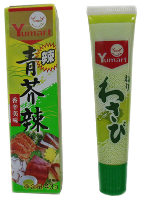 Haccp Organic Sushi Wasabi Bumbu Bubuk Dalam Tabung 43g Spice