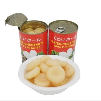 Manis 425g 567g Buah Kalengan Sayuran Air Chestnut Dalam Sirup