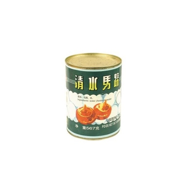 Manis 425g 567g Buah Kalengan Sayuran Air Chestnut Dalam Sirup