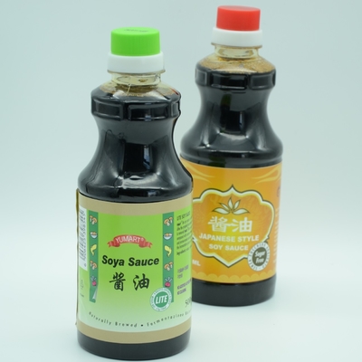 250ml Saus Kedelai Jembatan Giok Gaya Cina Gelap Muda Untuk Supermarket