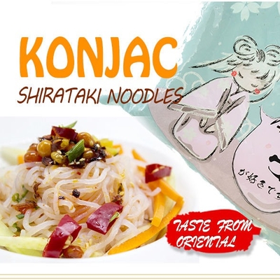 Nol Kalori Mie Shirataki Organik Rendah Lemak Serat Konjac Jelly Noodles Hambar